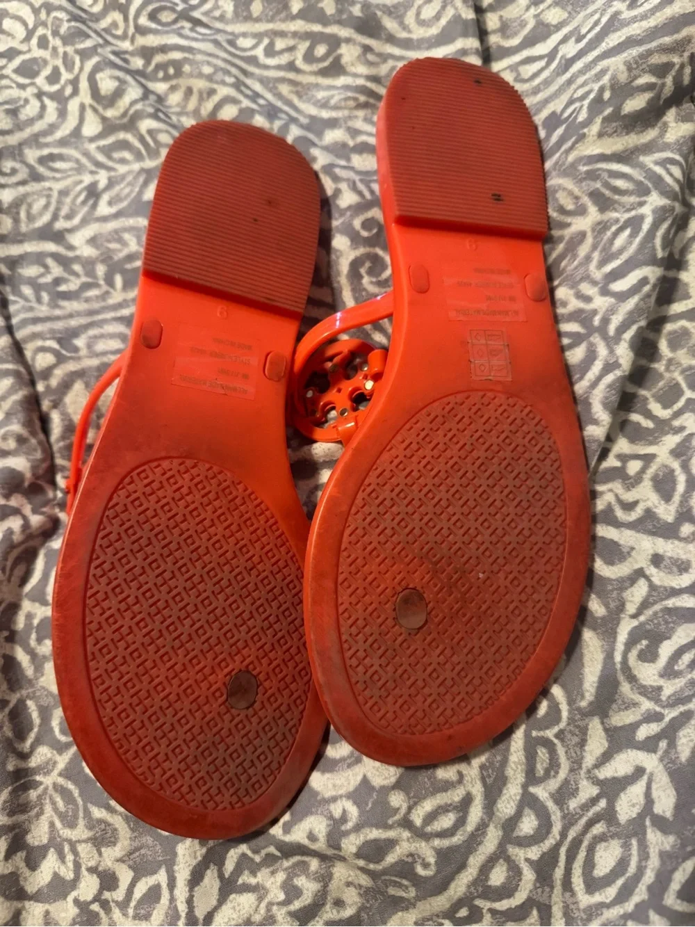 Tory Burch Coral Mini Miller Jelly Thong Sandals